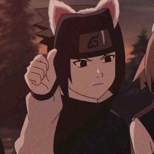 sasuke, naruto, sakura, zuo ayuda al oído, ning ninja naruto