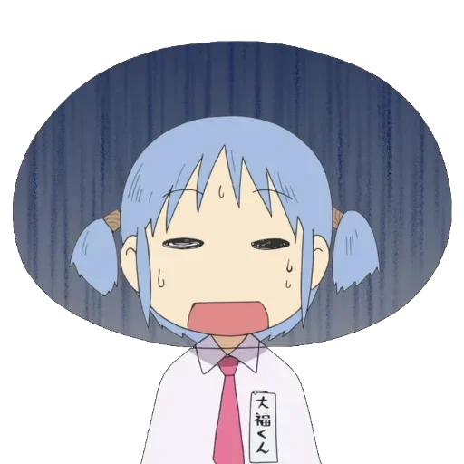 nichijou, nichijou myo, anime semplicità, personaggio di anime, nichijou yukko lost