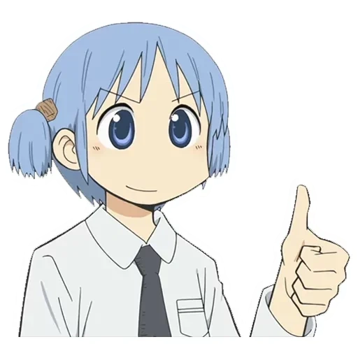 nichijou, nichijou myo, pollice anime