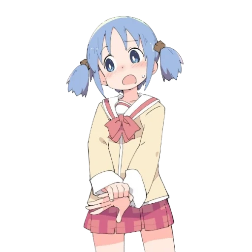 nichijou, anime drawings, mio naganohara, mio naganohara, anime characters little things in life