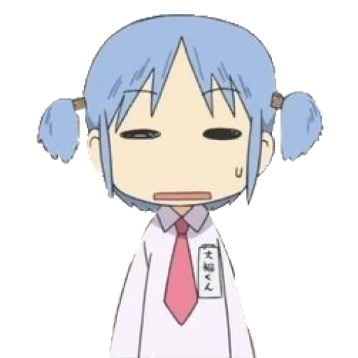 anime de anime, nichijou mio, el anime es simple, personajes de anime, ilustración de anime