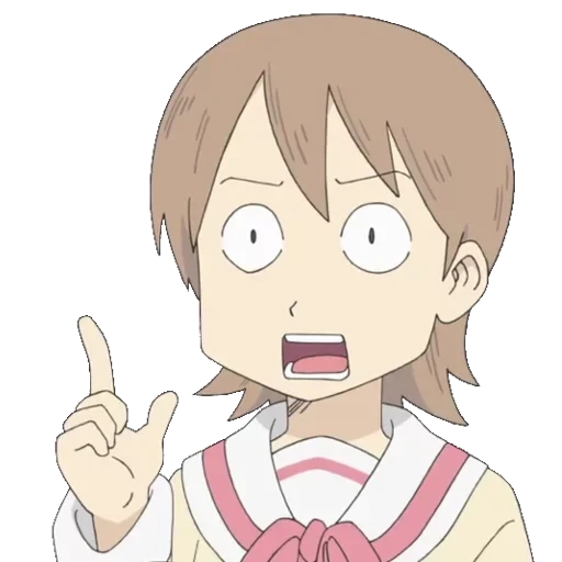 nichijou, nichijou face, nichijou yukko, nichijou memes, nichijou yukko lost