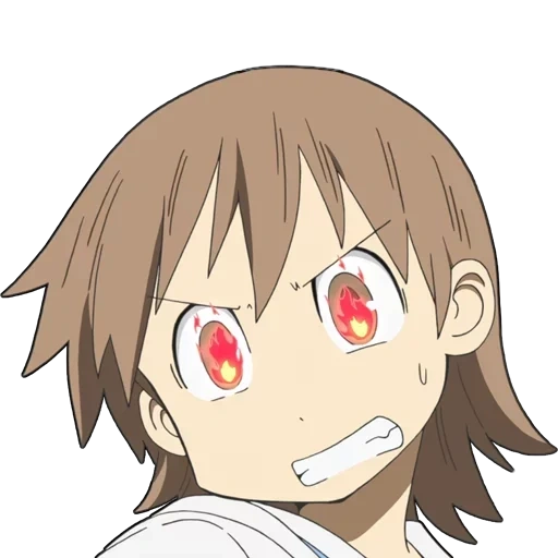 emociones de anime, aman nakanano, cara nichijou, nichijou yukko, profesor de nichijou