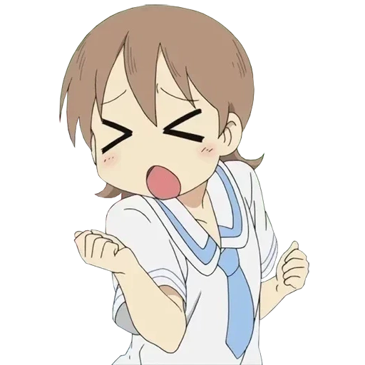 anime, anime, nichijou, anime vivente, i personaggi degli anime