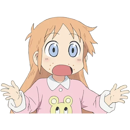 nichijou, laughter nichijou, nichijou hakase, anime surprise