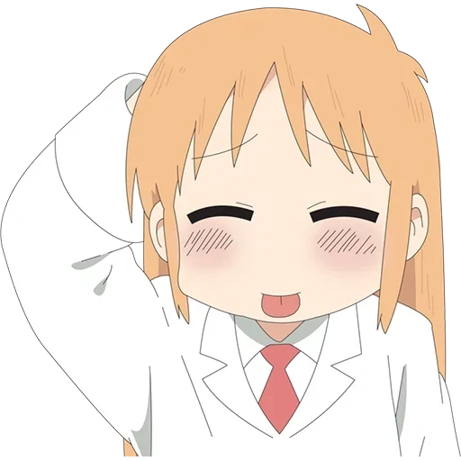 anime emotions, anime is awkward, the anime is funny, anime emoji yes, professor hakase nichijou