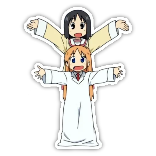 anime, nichijou nano, nichijou zittert, die kleinen dinge des lebens nichijou, hakase nichijou anime