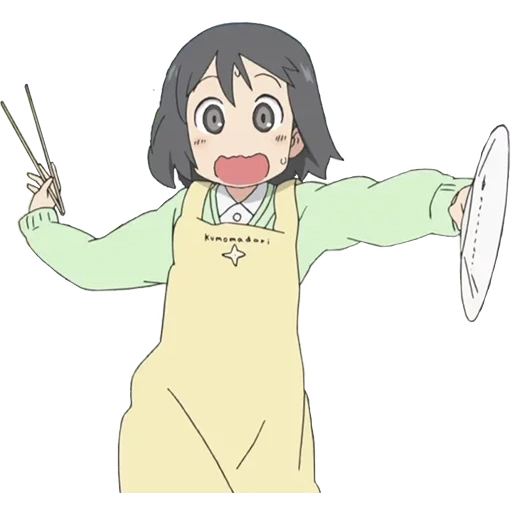 diagram, nichijou, lapangan minaka, anime trivia kehidupan myo