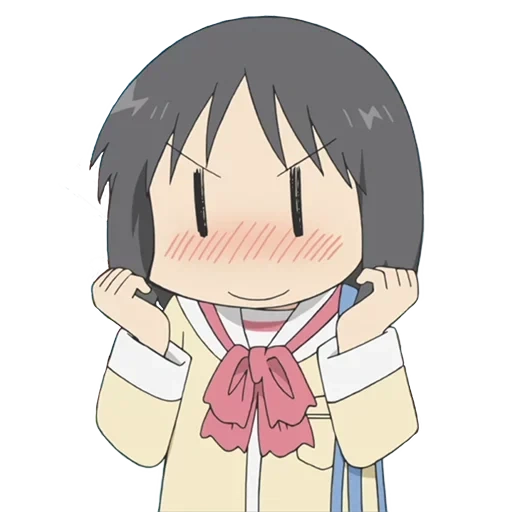 bild, nichijou, anime zeichnungen, anime charaktere, emoji discord anime