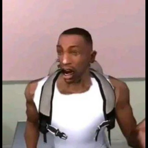 jeune homme, shitpost, carl johnson, muy divertido, carl johnson c.j gta san