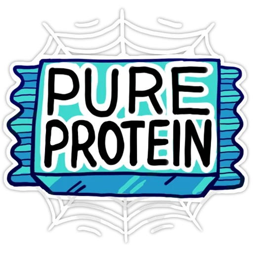 tidak, protein, logo, stoples, batang protein