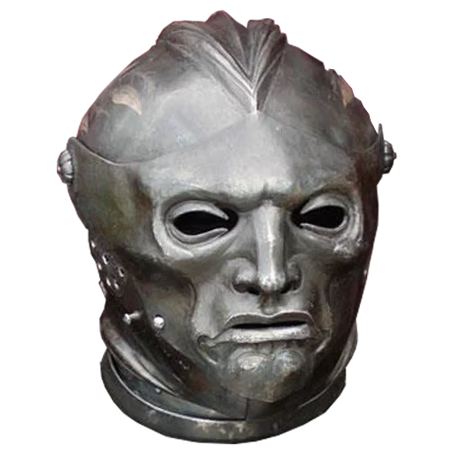 maschera di val, faccia di cavaliere, maschera per casco, maschere metalliche, l'armatura di hugo serrano