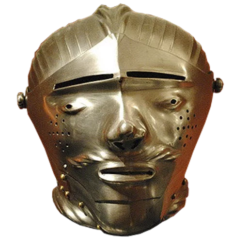casco de artillería, casco cerrado, casco medieval, cara de caballero pegada, máscara de la cara del caballero del casco