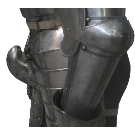 l'armatura, l'armatura, l'armatura del cavaliere, l'armatura del cavaliere laterale, armatura cavalleresca milanese del xv secolo