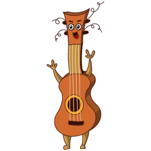 gitar kecil, hiu, menggambar ukulele