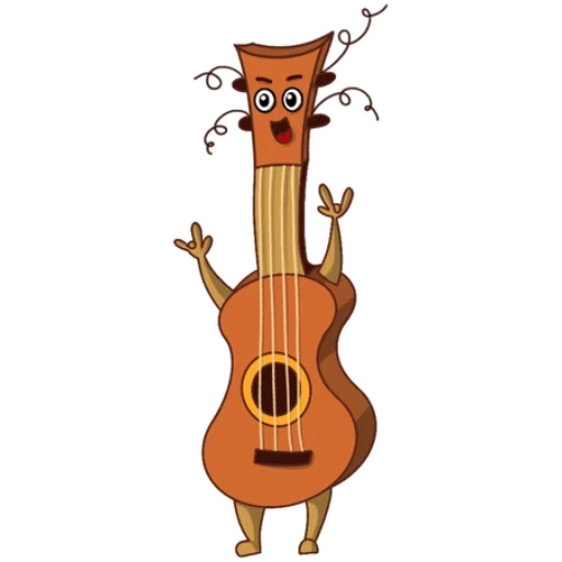 ukelele, tiburón, dibujo de ukelele