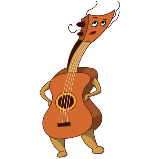 ukulele, cartoongitarre