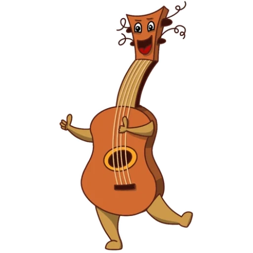 tubarão, ukulele, o violão do ukulele, desenho de ukulele, guitarra de desenho animado