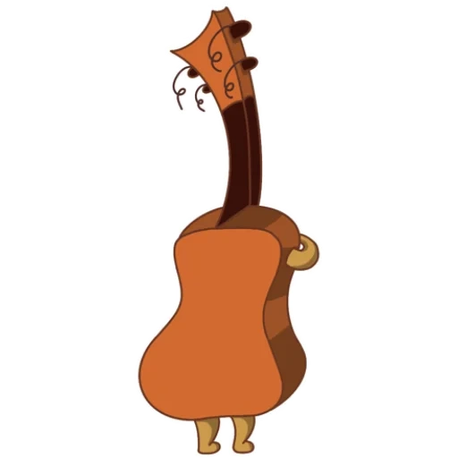 ukulele, guitarra amarela, ukulele amarelo, o violão do ukulele, guitarra de desenho animado