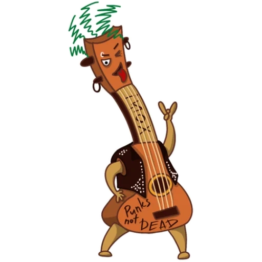 teks, gitar kecil, ilustrasi, gitar ukulele, menggambar ukulele