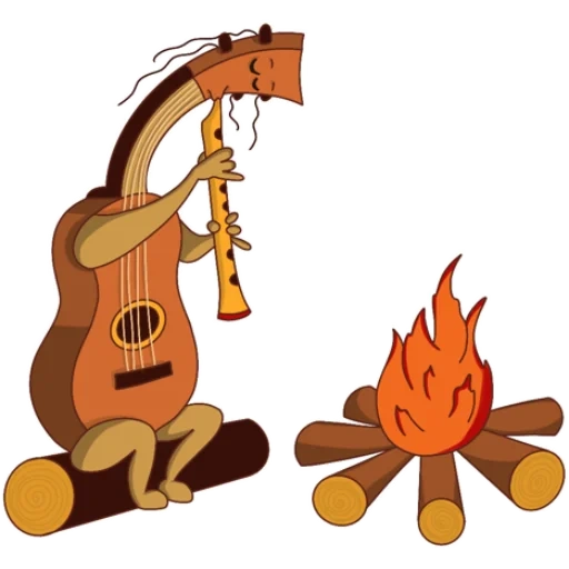hiu, gitar kecil, gambar gitar, menggambar ukulele, gitar kartun
