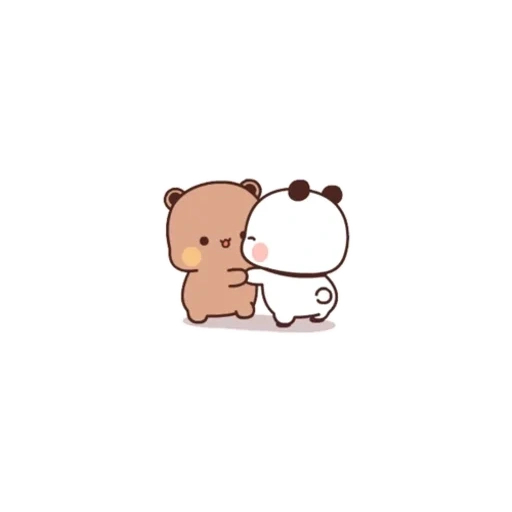 the drawings are cute, the bear is cute, the animals are cute, panda dudu bubu, cute drawings of chibi