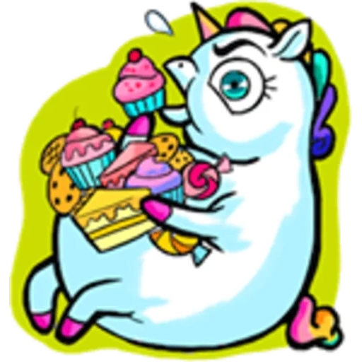 unicorn, unicorns, unicorn with a steering wheel, the head of the unicorn vector, smiley unicorns of stickers