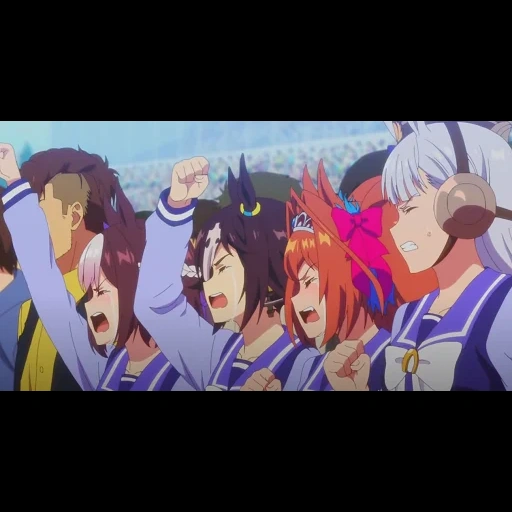 anime, anime mädchen, anime charaktere, uma muusume anime staffel 1, girls-poni glorious derby staffel 2