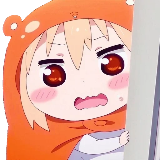 umaru, omaru chen, anime daimaru chen, omaru bermuka dua, anime two-face sister omaru