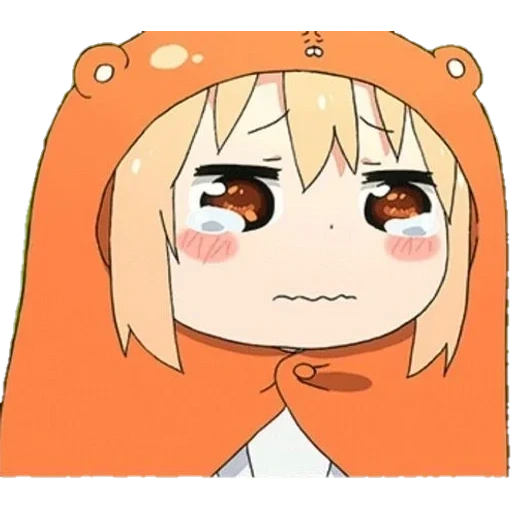 umaru, umaro tian, umaru chan, los gifs están tristes, chibi de anime maru