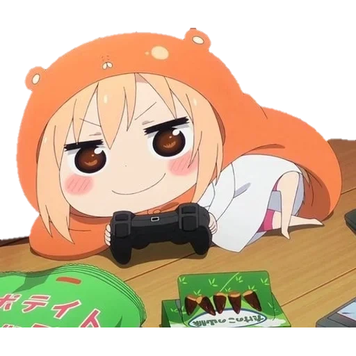 umaru, omaru chen, daimaru chen chibi, pelet kecil, omaru bermuka dua