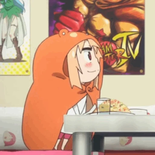 umaru, umaru chan, sister umaru, dua suster umaru yang dihubungkan, anime sister wayang umaru-chan