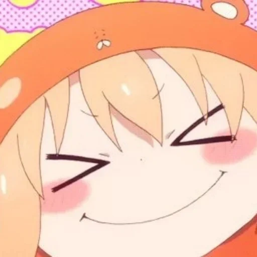 umaru, anime, umaru chan, umaru chan schläft, zwei gesicht schwester umaru