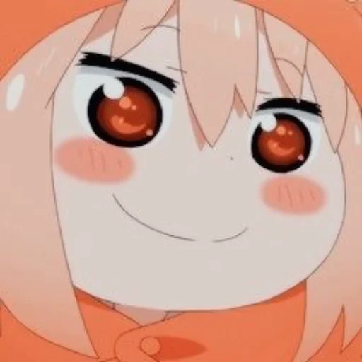 hermana de dos caras maru, umaru chan anime, hermana de dos con cara