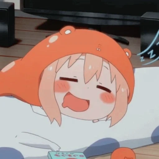 hermana de dos caras umaru, umaru, umaru chan, umaru chan duerme, hermana umaru