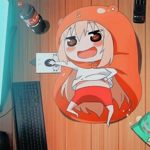 umaru chan, umaro tian, dua suster yang diberi umaru, umaru, anime two fased sister umaru