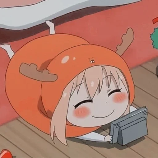 умару, umaru chan, умару чан, умару рождество, аниме двуличная сестрёнка умару