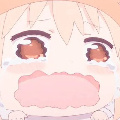 umaru, anime lindo, emoji de anime, umaru chan está llorando, discord de emoji de maru
