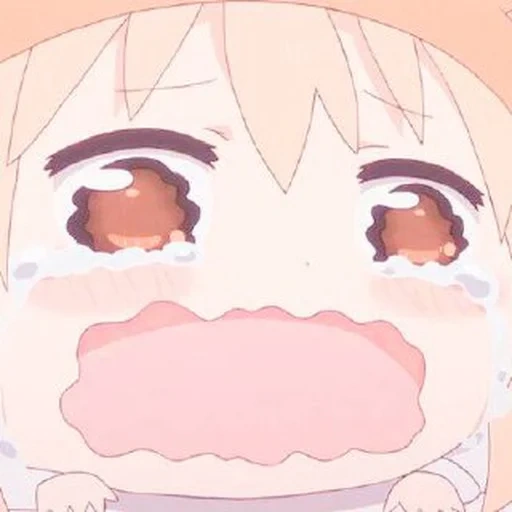 umaru, anime lucu, emoji anime, omaru chen menangis, baki ekspresi omaru