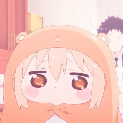 umaru, umaru chan, umaru chan, anime hermaru de dos cara, two carted sister umaru triste