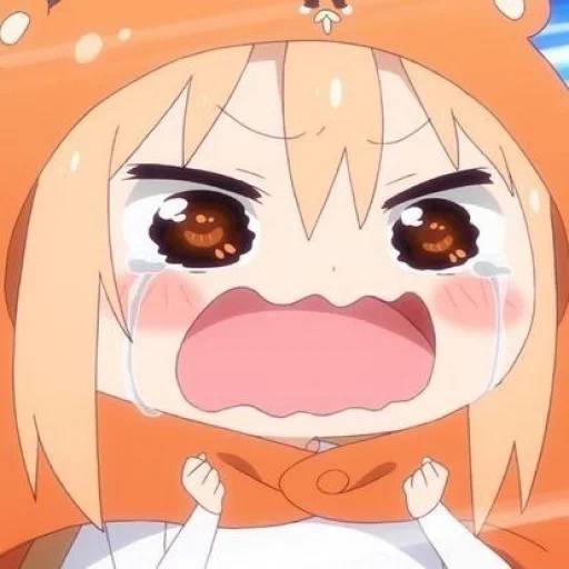 two faced sister umaru, umaru, funny anime, sister umaru, umaru chan