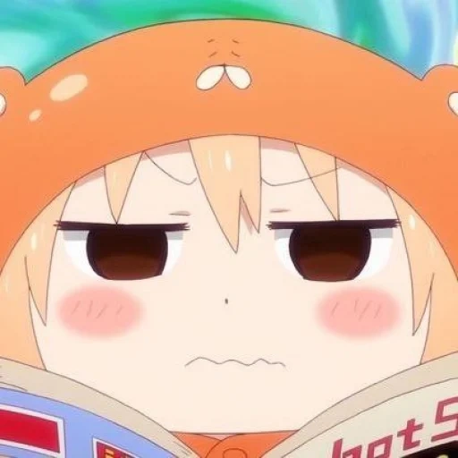 umaru, hermana de dos caras maru, anime two carted two umaru, umaru anime, umaru evil