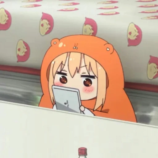 umaru, umaru chan, anime cute drawings, two faced sister umaru, two faced sister umaru 6 episode