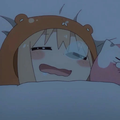 goga, the remaining, brother jacob, umaru chan is sleeping, two faced sister umaru cries