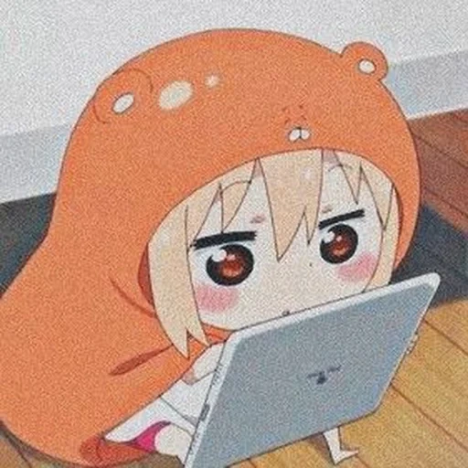 umaru, umaru chan, anime umaru chan, dua suster umaru yang dihubungkan, anime two faced sister umaru