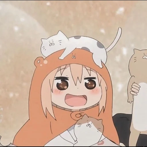 umaru chan, umaro tian, aheo anime, umaru chan chibi, umaru anime chibi