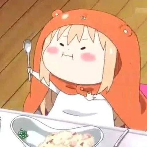 umaru, umaru chan, sister umaru, anime characters, two faced sister umaru