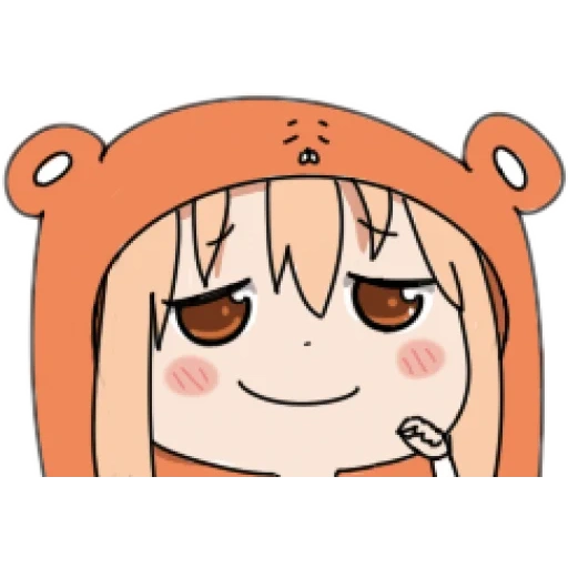 umaru, umaru chan, umaru chibi, umar está de mau humor, umaru chan chibi