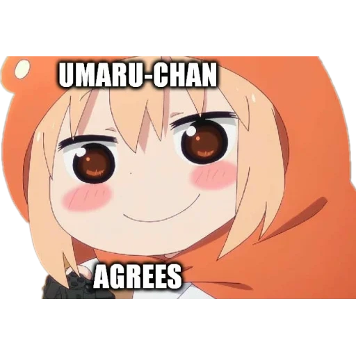 umaru, umaro tian, anime umar, dua suster umaru yang dihubungkan, anime two faced sister umaru