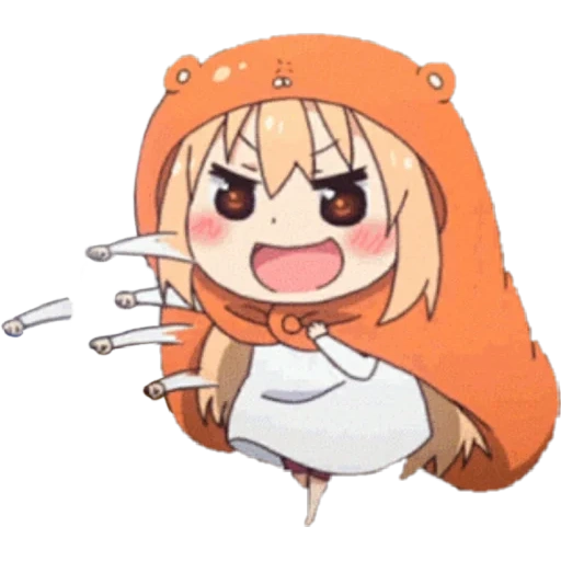 umaru, umaru chan, umaru chan chibi, soeur à deux mèches umaru, anime à deux soeurs à race umaru